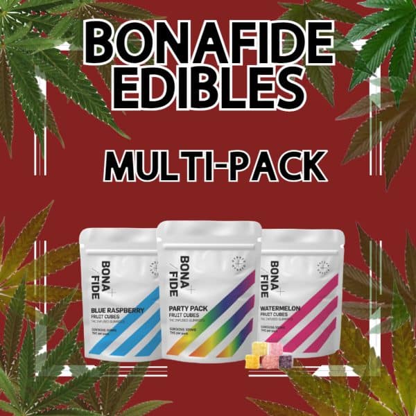 Bonafide Edibles - Mix & Match - (Multi-Pack) you now have the option to build your own customized Bonafide pack. This deal allows you to choose minimum four and maximum twelve Bonafide Edibles of your liking to create a personalized multi-pack deal.