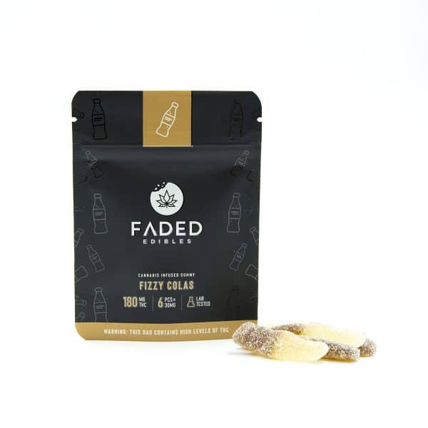 Faded Edibles Fizzy Cola Gummies (180mg THC)