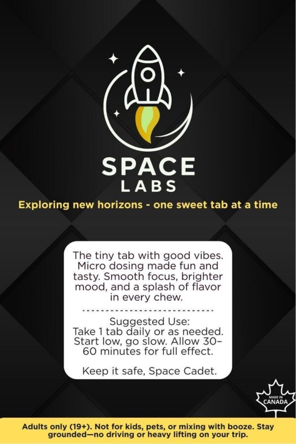 Space Labs – Psilocybin Extract Tablets - Micro-Dose (30 x 0.1 Grams)