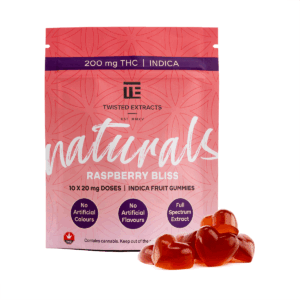 Twisted Naturals – Raspberry Bliss (200 mg THC, Indica)