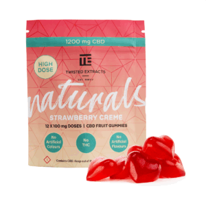 Twisted Naturals - Strawberry Creme High Dose (1200 mg CBD)