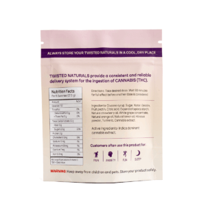 Twisted Naturals - Strawberry Glow High Dose (1200 mg THC, Indica)