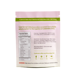 Twisted Naturals – Strawberry Spritz High Dose (1200mg THC, Sativa)