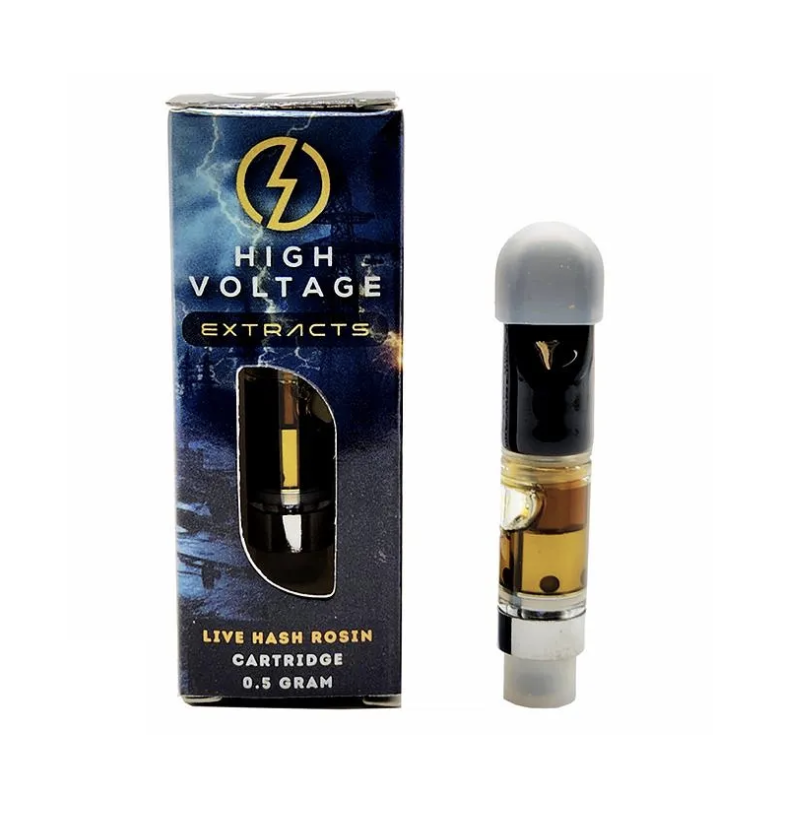 High Voltage Extracts - Live Hash Rosin cartridge